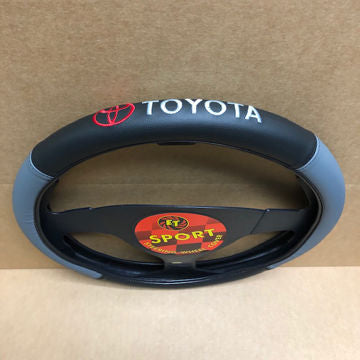 π§ TOYOTA Steering Wheel Cover β Sport Grip (Gray & Black)